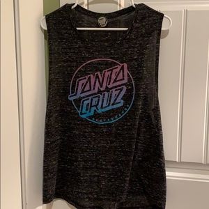 santa cruz skateboards tank top
